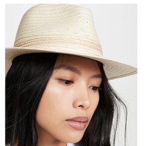 Rag and bone packable straw fedora in natural